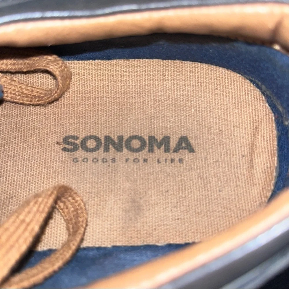 Sonoma Men's Gray and Tan Boat Shoes